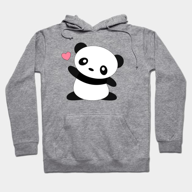 Kawaii Cute Panda Bear T-Shirt Hoodie by happinessinatee